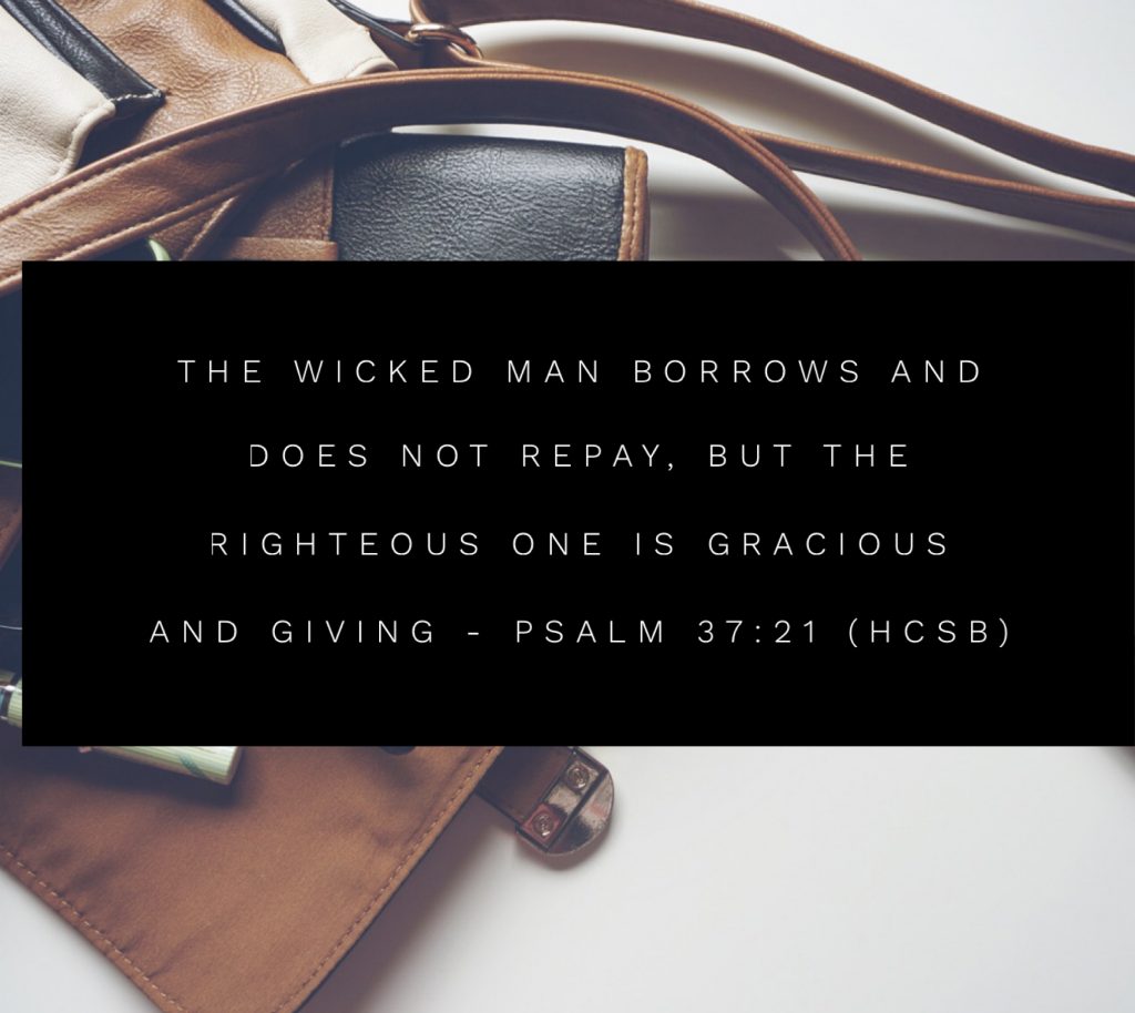 Daily Bible Verse and Devotion – Proverbs 37:21