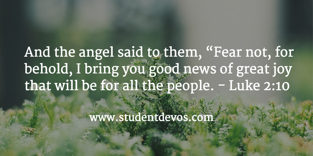 Daily Bible Verse and Devotion – Luke 2:10