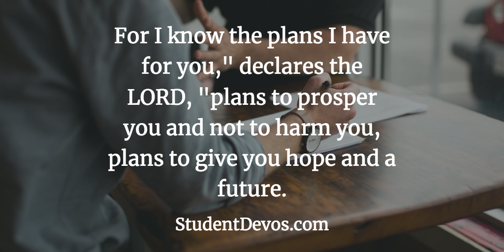 Daily Bible Verse and Devotion – Jeremiah 29:11