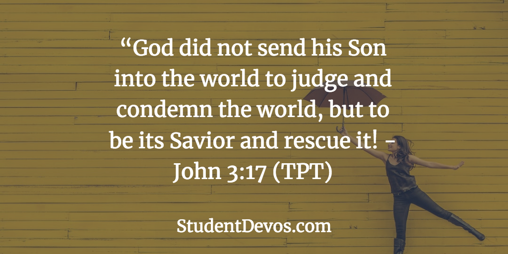 Daily Bible Verse and Devotion – John 3:17