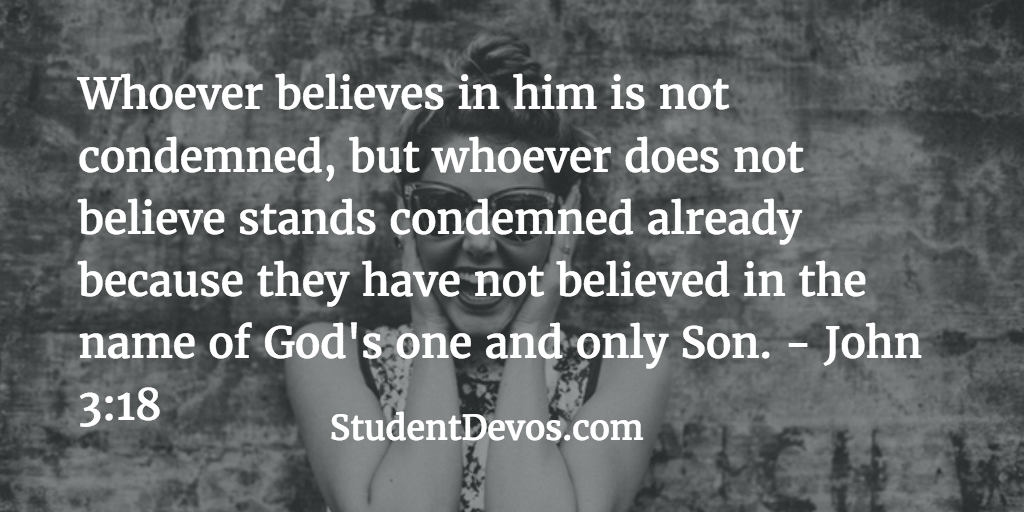 Daily Devotion and Bible Verse – John 3:18