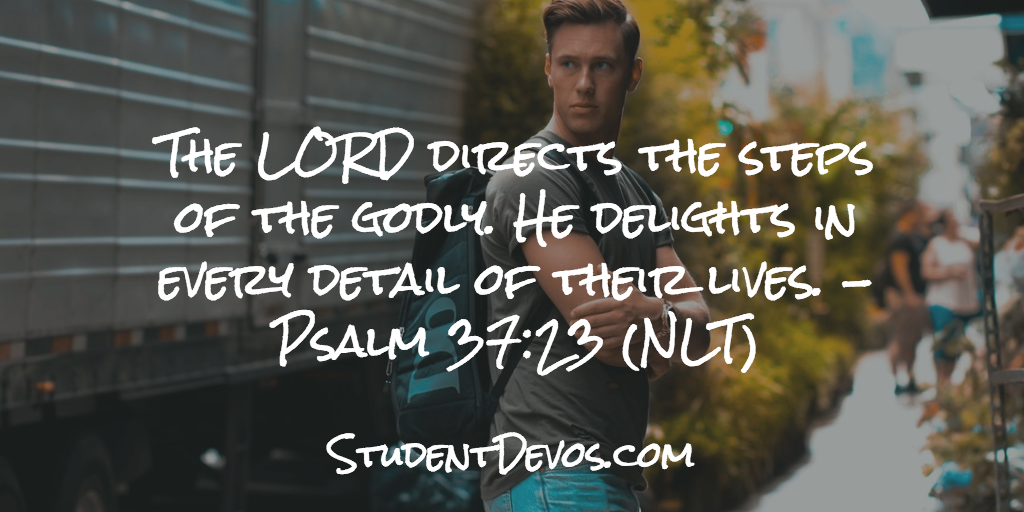 Daily Bible Verse and Devotion – Psalm 37:23