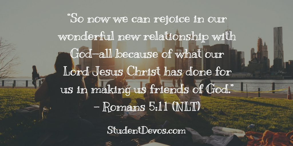 Daily Bible Verse and Devotion – Romans 5:11