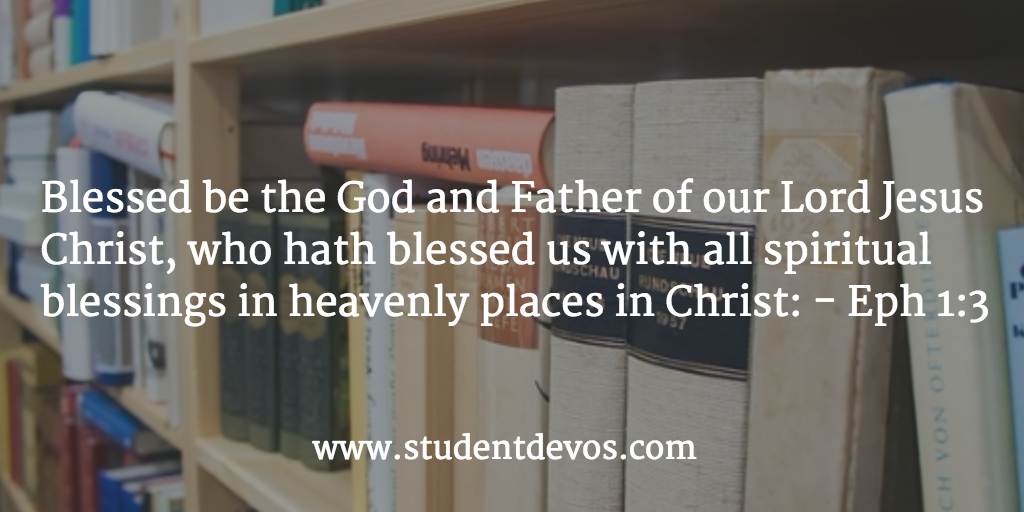 Daily Devotion and Bible Verse – Ephesians 1:3