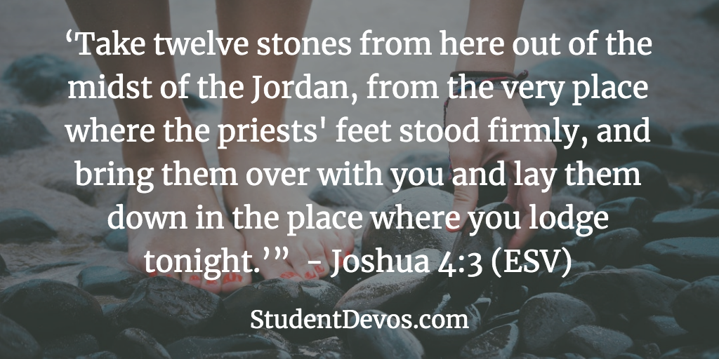 Daily Bible Verse and Devotion – Joshua 4:3