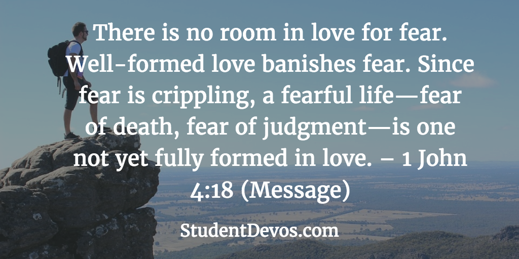 Daily Bible Verse and Devotion – 1 John 4:18