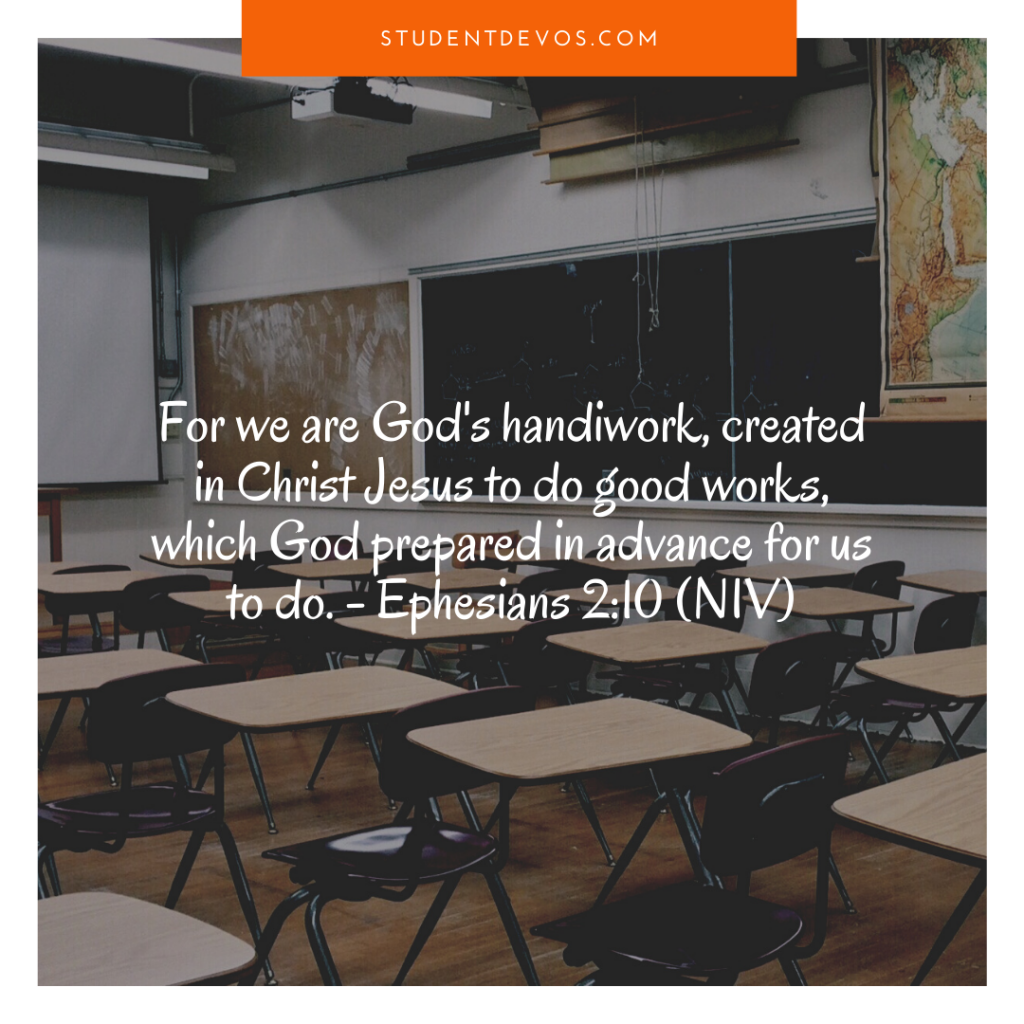 Daily Devotion and Bible Verse – Ephesians 2:10