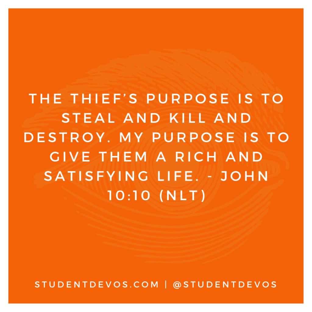 Daily Bible Verse and Devotion – John 10:10