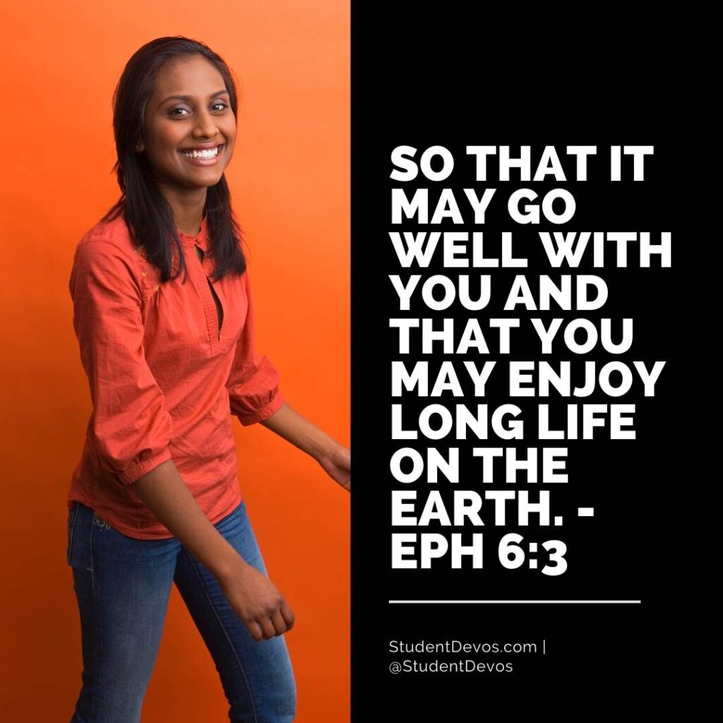 Daily Bible Verse and Devotion – Ephesians 6:2