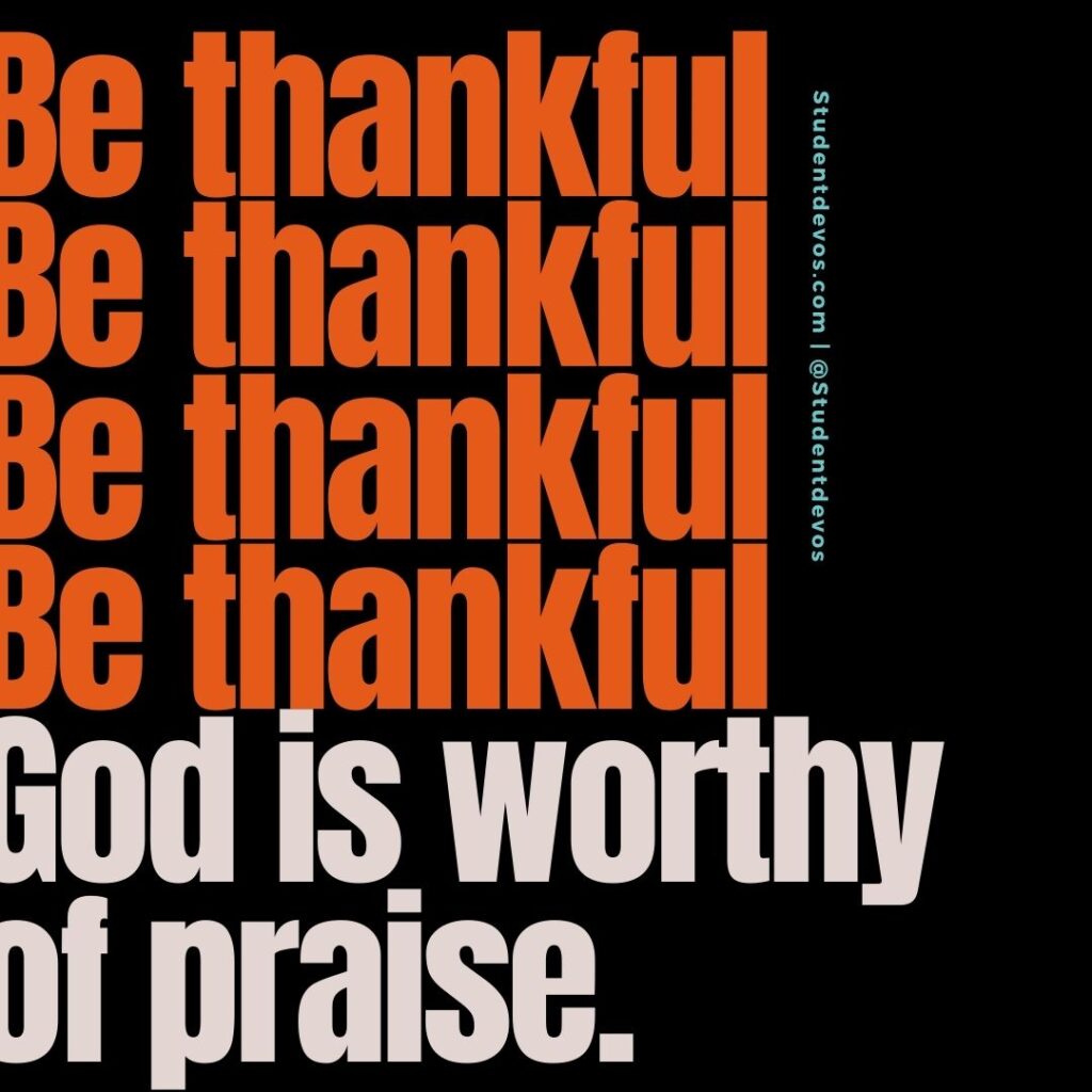 Daily Bible Verse and Devotion – Psalm 106:1