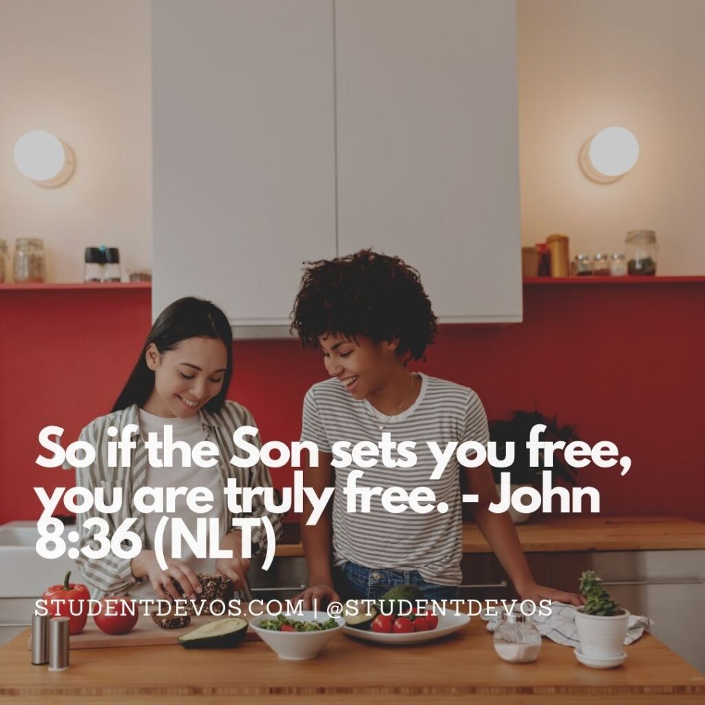 Daily Bible Verse and Devotion – John 8:36