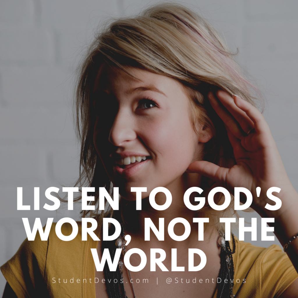 Daily Bible Verse and Devotion – John 8:47