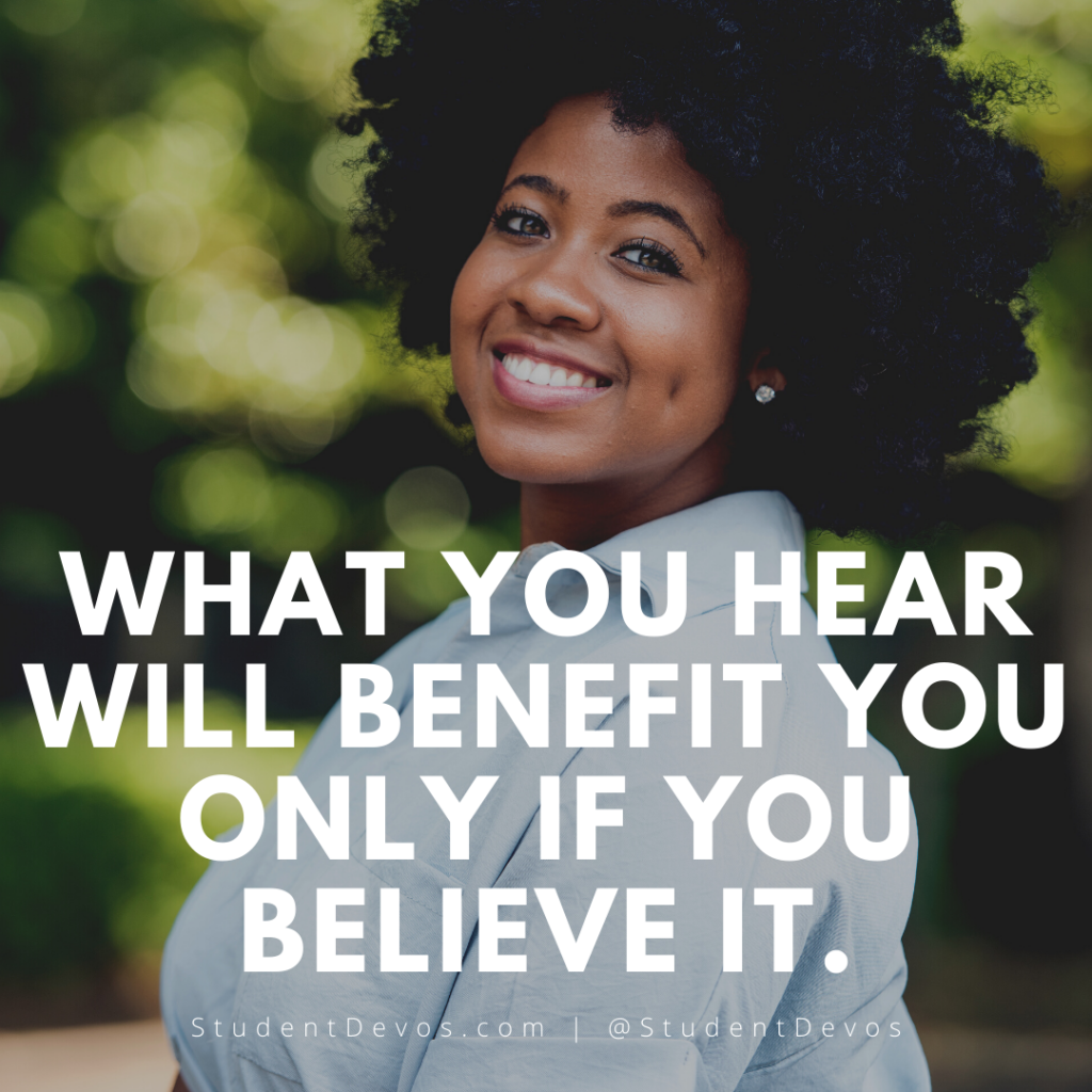 Daily Bible Verse and Devotion – Hebrews 4:2